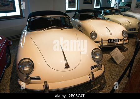 Porsche 356A Cabriolet, Europe, Porsche Automuseum Pfeifhofer, Gmünd, Kärnten, Österreich, Europa Stockfoto