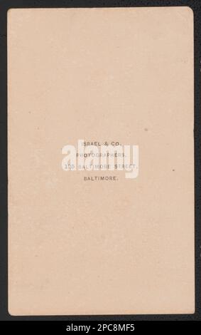 Lieutenant George Washington Purnell von Co M, 23. Virginia Cavalry Regiment and Co B, 2. Maryland Cavalry Battalion in Uniform / Israel & Co., Fotografen, 125 Baltimore Street, Baltimore.. Liljenquist Family Sammlung von Bürgerkriegsfotos, pp/liljpaper. Purnell, George Washington, 1841-1899, Konföderierte Staaten von Amerika, Armee, Virginia-Kavallerie-Regiment, 23., Menschen, 1860-1870, Konföderierte Staaten von Amerika, Armee, Maryland-Kavallerie-Bataillon, 2., Menschen, 1860-1870, Soldaten, Konföderierte, 1860-1870, Militäruniformen, Confederate, 1860-1870, Usa, Geschichte, Bürgerkrieg, 1861 Stockfoto