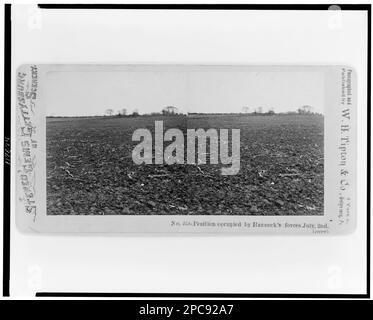 Position belegt von Hancocks Streitkräften Juli 2. Fotosammlung Des Bürgerkriegs, Nr. 526. Battlefields, Pennsylvania, Gettysburg, 1870-1880, Gettysburg, Battle of, Gettysburg, Pa, 1863, Vereinigte Staaten, Geschichte, Bürgerkrieg, 1861-1865, Schlachtfelder. Stockfoto