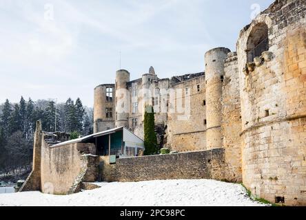 Europa, Luxemburg, Grevenmacher, Schloss Beaufort (Chateau de Beaufort) im Winter Stockfoto