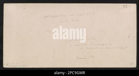 Philadelphia Sanitärmesse, Juni 1864. Die Robin G. Stanford Collection, digitalisierte 2015 Finanzierung vom Center for Civil war Photography. Große Zentralmesse für die USA Sanitary Commission, (1864 :, Philadelphia, Pa.) , Vereinigte Staaten, Geschichte, Bürgerkrieg, 1861-1865, Pennsylvania, Philadelphia Stockfoto