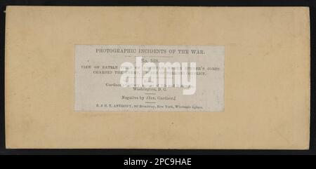 Blick auf das Schlachtfeld von Antietam, wo Sumner's Corps den Feind angreift. Schauplatz eines tollen Konflikts. Fotokollektion des Bürgerkriegs , Original Negativ ist verfügbar: LC-B811-568. Antietam, Battle of, MD, 1862, Kriegsschaden, Maryland, Antietam, 1860-1870, Usa, Geschichte, Bürgerkrieg, 1861-1865, Opfer, Usa, Geschichte, Bürgerkrieg, 1861-1865, Schlachtfelder, Maryland, Antietam. Stockfoto