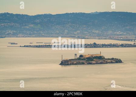 Alcatraz Island in der Bucht von San Francisco Stockfoto