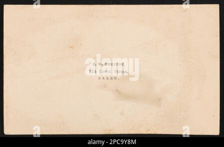 Nicht identifizierter Soldat von Salem Zouaves, 8. Freiwillige aus Massachusetts in Uniform / J.W. Moulton, 214 Essex Street, Salem. Liljenquist Family Sammlung von Bürgerkriegsfotos, pp/liljpaper. United States, Army, Massachusetts Infanterie Regiment, 8. (1861), People, Soldaten, Union, 1860-1870, Militäruniformen, Union, 1860-1870, Zouaves, 1860-1870, Usa, Geschichte, Bürgerkrieg, 1861-1865, Militärpersonal, Union. Stockfoto