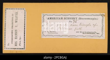 Rebellengelände, nahe dem Todesdreieck. Wildnisfeld. Die Robin G. Stanford Collection, digitalisierte 2015 Finanzierung vom Center for Civil war Photography. Wilderness, Battle of the, VA, 1864, USA, Geschichte, Bürgerkrieg, 1861-1865, Kampagnen, Virginia. Stockfoto