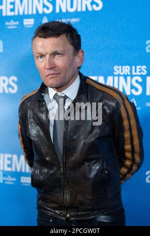 Paris, Frankreich. 13. März 2023. Sylvain Tesson nimmt am 13. März 2023 an der Premiere von Sur Les Chemins Noirs Teil. Foto: Aurore Marechal/ABACAPRESS.COM Kredit: Abaca Press/Alamy Live News Stockfoto