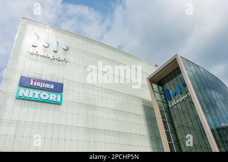 Kuala Lumpur, Malaysia - März 13,2023 : Außenansicht des BBCC (LaLaport Bukit Bintang City Centre) befindet sich in Bukit Bintang. Stockfoto