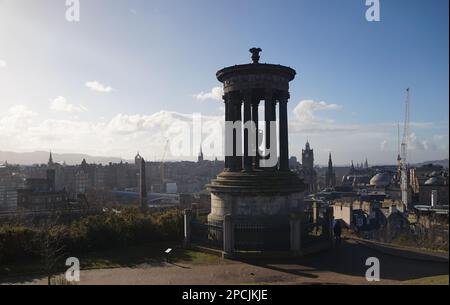 Blick vom Calton Hill, Edinburgh Stockfoto