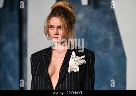 USA. 12. März 2023. Imogen Waterhouse auf dem roten Teppich bei der 2023 Vanity Fair Oscar Party, die am 12. März 2023 im Wallis Annenberg Center for the Performing Arts in Beverly Hills, Kalifornien, stattfindet. (Foto: Anthony Behar/Sipa USA) Guthaben: SIPA USA/Alamy Live News Stockfoto