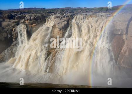 Augrabies Falls in Flood, 22 November 2022, Nordkap, Südafrika Stockfoto