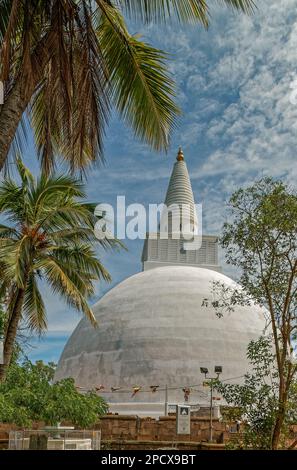 09 10 2007 Vintage Mirisaveti, Mirisavetiya, Dagoba, erbaut von König Dutugamunu Anuradhapura Sri Lanka Asien. Stockfoto