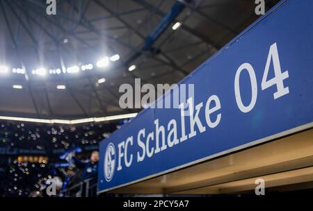 Gelsenkirchen, Deutschland. 11. März 2023. FC Schalke 04 FC Schalke 04 - Borussia Dortmund 11.03.2023 Copyright (nur für journalistische Zwecke) von: Stockfoto