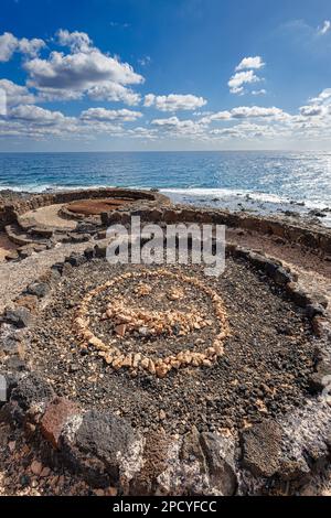 Kalköfen von La Hondura auf der Insel Fuerteventura, Kanarische Inseln Stockfoto