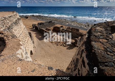 Kalköfen von La Hondura auf der Insel Fuerteventura, Kanarische Inseln Stockfoto