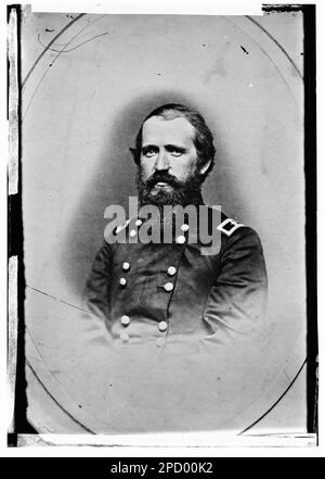 General R.B. Mitchel, d. h. Mitchell. Bürgerkriegsfotos, 1861-1865 , Titel aus Bürgerkriegsbeschriftungen. Mitchell, Robert Byington, 1823-1882, Usa, Geschichte, Bürgerkrieg, 1861-1865. Stockfoto