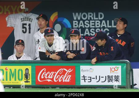 Tokio, Japan. 11. März 2023. Japan Team Group (JPN) Baseball : 2023 World Baseball Classic First Round Pool B Spiel zwischen der Tschechischen Republik und Japan im Tokyo Dome in Tokio, Japan . Kredit: CTK Photo/AFLO/Alamy Live News Stockfoto