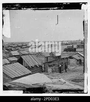 Manassas, Virginia. Winterquartiere der Konföderierten. Bürgerkriegsfotos, 1861-1865. Usa, Geschichte, Bürgerkrieg, 1861-1865. Stockfoto