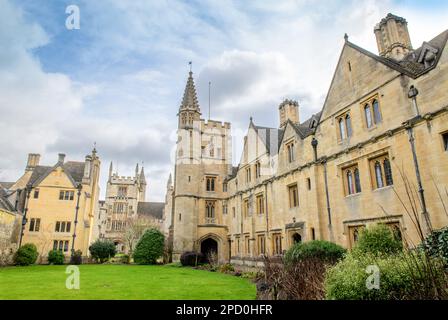 St. Swithuns Quad am Magdalen College, Oxford. Stockfoto