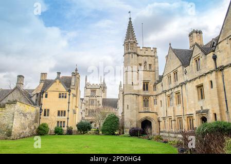 St. Swithuns Quad am Magdalen College, Oxford. Stockfoto