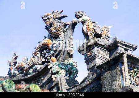Aula der Chinesen aus Fujian Tempel in Hoi An, Vietnam Stockfoto