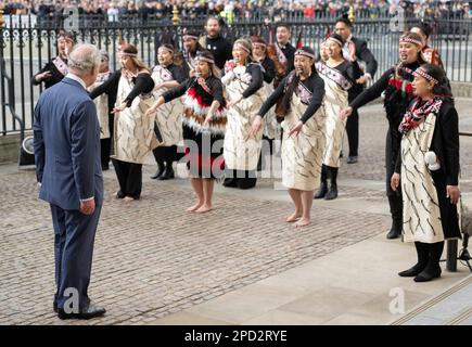 London, England. UK. 13. März 2023. König Charles III besucht den Commonwealth Day Service 2023 in Westminster Abbey. Kredit: Anwar Hussein/Alamy Live News Stockfoto