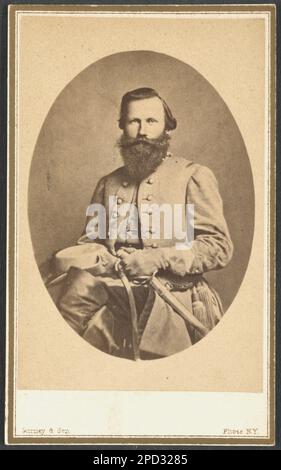 General Jeb Stuart / Gurney & Son, Foto, New York. Liljenquist Family Sammlung von Bürgerkriegsfotos, pp/liljpaper. Stuart, Jeb, 1833-1864, Konföderierte Staaten von Amerika, Armee, Volk, 1860-1870, Militäroffiziere, Konföderat, 1860-1870, Militäruniformen, Konföderat, 1860-1870, USA, Geschichte, Bürgerkrieg, 1861-1865, Militärpersonal, Konföderierter. Stockfoto