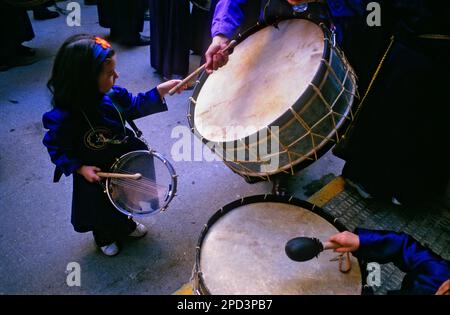 ´Tamborrada´, Karwoche. Calanda. Provinz Teruel. Spanien Stockfoto