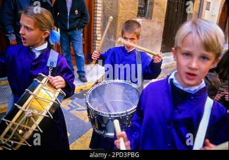 ´Tamborrada´, Karwoche. Calanda. Provinz Teruel. Spanien Stockfoto