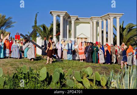 Riogordo Leben Sie Karwoche ´pasión´. Málaga Provinz. Andalucia. Spanien. Stockfoto