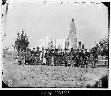 Bullengang, Virginia. Einweihung des Kampfdenkmals. Bürgerkriegsfotos, 1861-1865. Usa, Geschichte, Bürgerkrieg, 1861-1865. Stockfoto