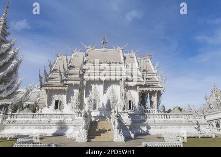 Thailand, Chiang Rai City, Der Weiße Tempel (Wat Rong Khun) Stockfoto