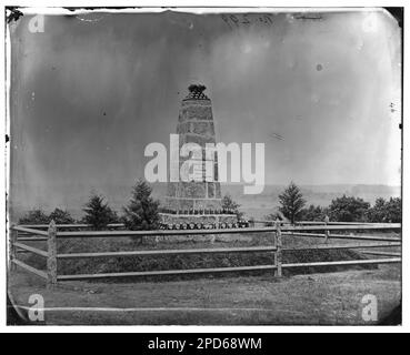 Groveton, Virginia. Denkmal auf dem Schlachtfeld von Groveton. Bürgerkriegsfotos, 1861-1865. Bull Run, 2. Battle of, VA, 1862, Denkmäler und Gedenkstätten, Usa, Geschichte, Bürgerkrieg, 1861-1865. Stockfoto