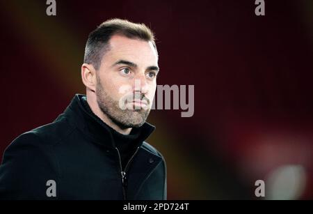 Aktenfoto vom 01. 03-2023 von Southampton Manager Ruben Selles, der Southamptons jüngste Verbesserung der Verteidigung anerkannt hat und weiß, dass seine Seite am Mittwoch einer weiteren schweren Herausforderung gegen Brentford gegenübersteht. Ausgabedatum: Dienstag, 14. März 2023. Stockfoto