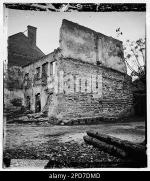 Savannah, Georgia. Ruinen von Häusern. Bürgerkriegsfotos, 1861-1865. Usa, Geschichte, Bürgerkrieg, 1861-1865. Stockfoto