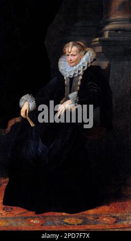 Porträt einer Genoesin von Sir Anthony Van Dyck (1599-1641), Öl auf Leinwand, c. 1621 Stockfoto