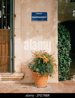 Straßenszene in Tlaquepaque, Sedona, Arizona Stockfoto