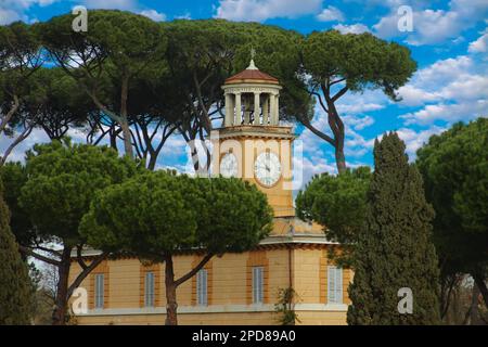 Das Casino dell'Orologio in der Villa Borghese Park, Rom Stockfoto