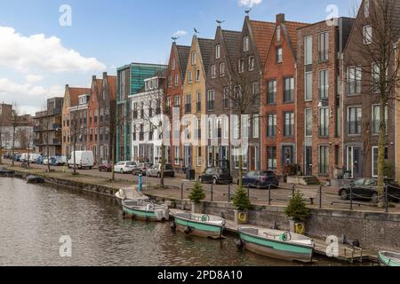 Neue moderne Wohngebäude im Stadtteil Vathorst in Amersfoort. Stockfoto