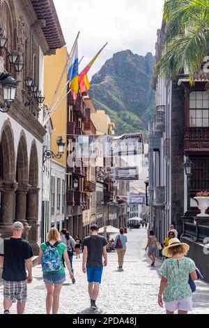 Fußgängerzone Calle O'Daly, Santa Cruz de La Palma, La Palma, Kanarische Inseln, Königreich Spanien Stockfoto