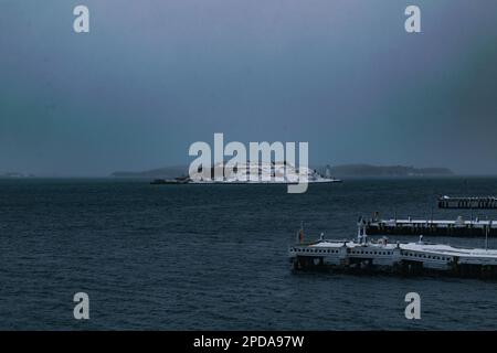 Fort Charlotte auf Georges Island Teil von Parks Canada in der Terence Bay von Halifax Hafen Nova Scotia, Kanada Stockfoto