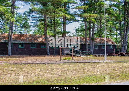 New Hampshire, Allenstown, Bear Brook State Park, Museen, CCC Camp, Ziviles Schutzkorps, New Deal, Wald, Bewirtschaftung, Ökologie, Stockfoto