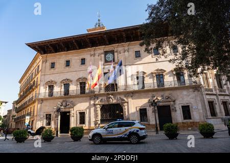 Ayuntamiento, Rathaus, de Palma de Mallorca, Spanien Stockfoto