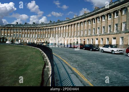 Die Royal Crescent, Bath, England Stockfoto