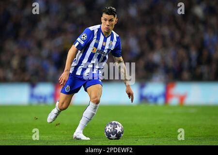 Hafen, Portugal. 14. März 2023. Mateus Uribe do Porto, während des Spiels zwischen Porto und Inter Mailand, für die Runde 16 der UEFA Champions League 2022/2023, in Estadio do Dragao, diesen Dienstag 14. 30761 (Daniel Castro/SPP) Kredit: SPP Sport Press Photo. Alamy Live News Stockfoto