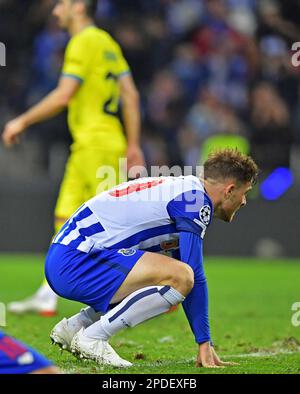 Hafen, Portugal. 14. März 2023. Toni Martinez do Porto, während des Spiels zwischen Porto und Inter Mailand, für die Runde 16 der UEFA Champions League 2022/2023, in Estadio do Dragao, diesen Dienstag 14. 30761 (Daniel Castro/SPP) Kredit: SPP Sport Press Photo. Alamy Live News Stockfoto