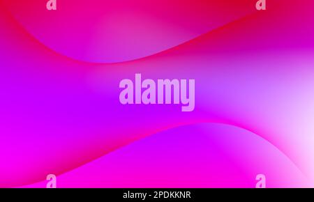 Abstrakter Hintergrund mit glatten Wellenlinien in Rosa und Violett Stockfoto