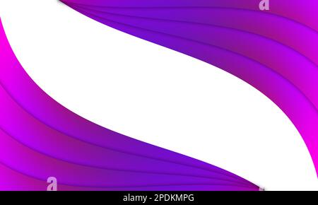 Abstrakter Hintergrund mit violetten Wellenlinien. Stockfoto