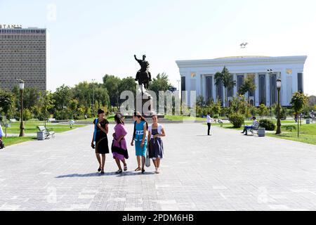 Denkmal Emir Timur in Taschkent, Usbekistan. Stockfoto