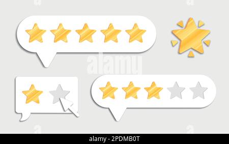 Symbol Für Die Bewertung Von Sternen. Produktbewertung Stock Vektor
