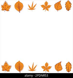 Blätter im Herbst Hintergrund Stock Vektor